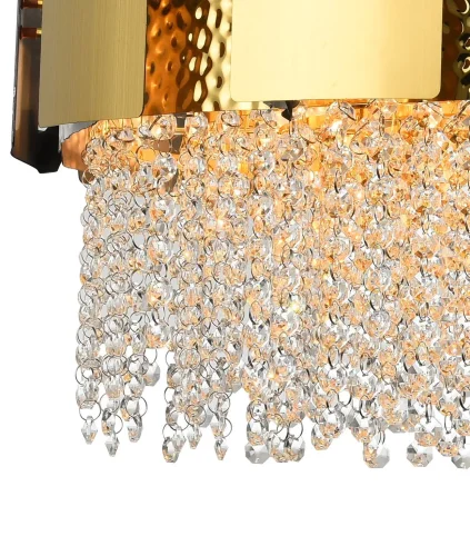 Люстра подвесная EMPIRE 76014/8C GOLD Natali Kovaltseva золотая прозрачная на 8 ламп, основание золотое в стиле классический  фото 3